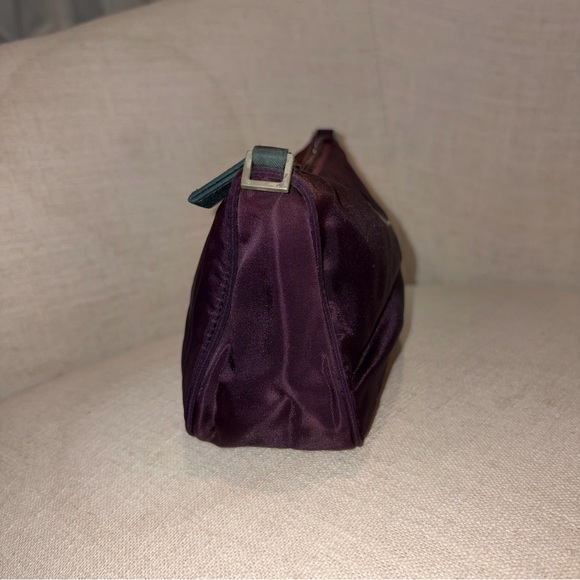 Prada Tessuto Vintage Pouch - Nylon Dark Purple w/ Triangle Logo Plate - Picture 8 of 14